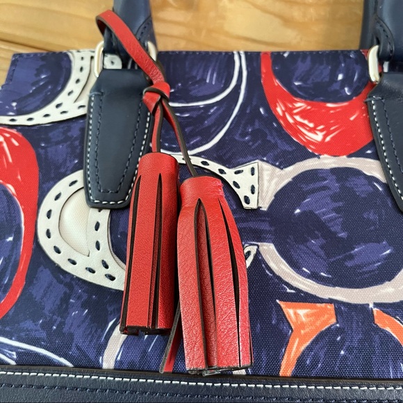 Coach Legacy Heritage Candace Carryall Satchel D1220-19951 Handbag Bag Purse EUC - Picture 3 of 12